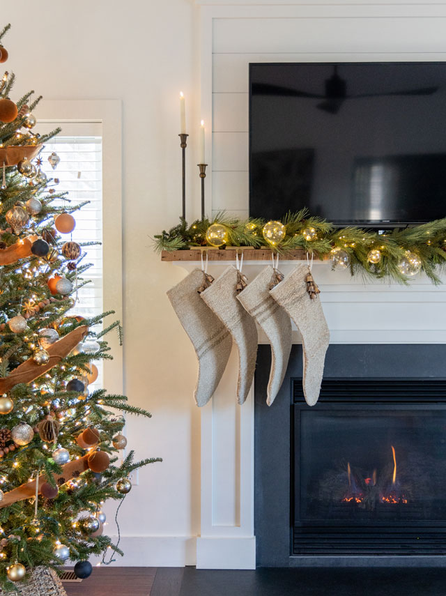 Lighted Mantle Garland for the Holidays Hamilton Park Home Inspiration for Home Garden DIY