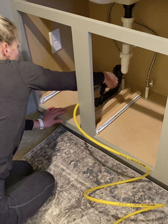 Under Sink Bathroom Storage Pull Out