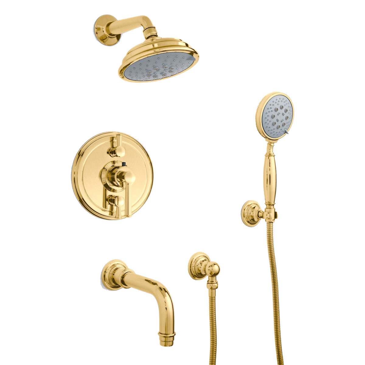 Miramar Lever Handle Thermostatic Shower & Tub Set